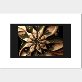 Abstract Floral Neutral Botanical Print Posters and Art